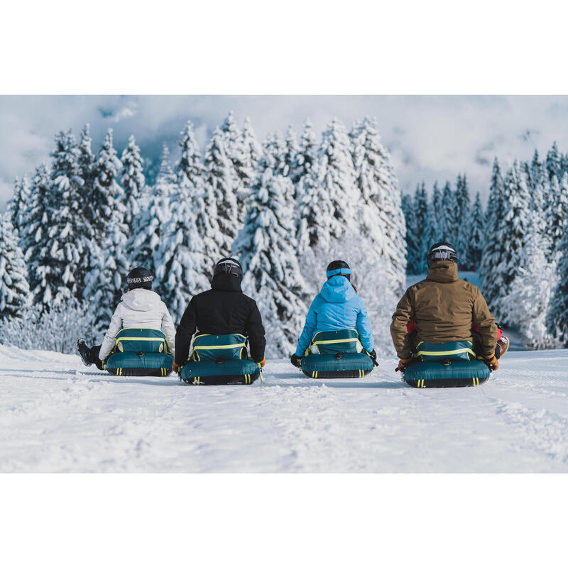 Luge gonflable avec freins adulte et enfant, Pumpslide 900 bleu