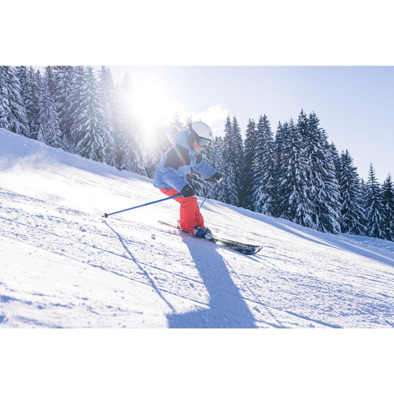 Warme en waterdichte ski-jas voor kinderen 900 blauw