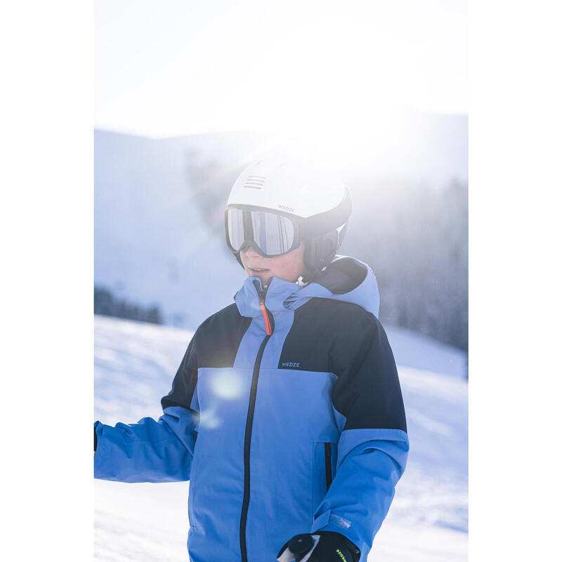 Veste de ski chaude et imperméable garçon 8-14 ans, 900 bleu