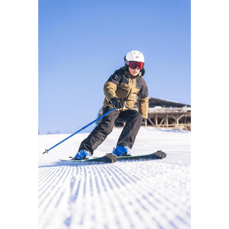 Calças de ski quentes e impermeáveis criança PNF 900 Preto