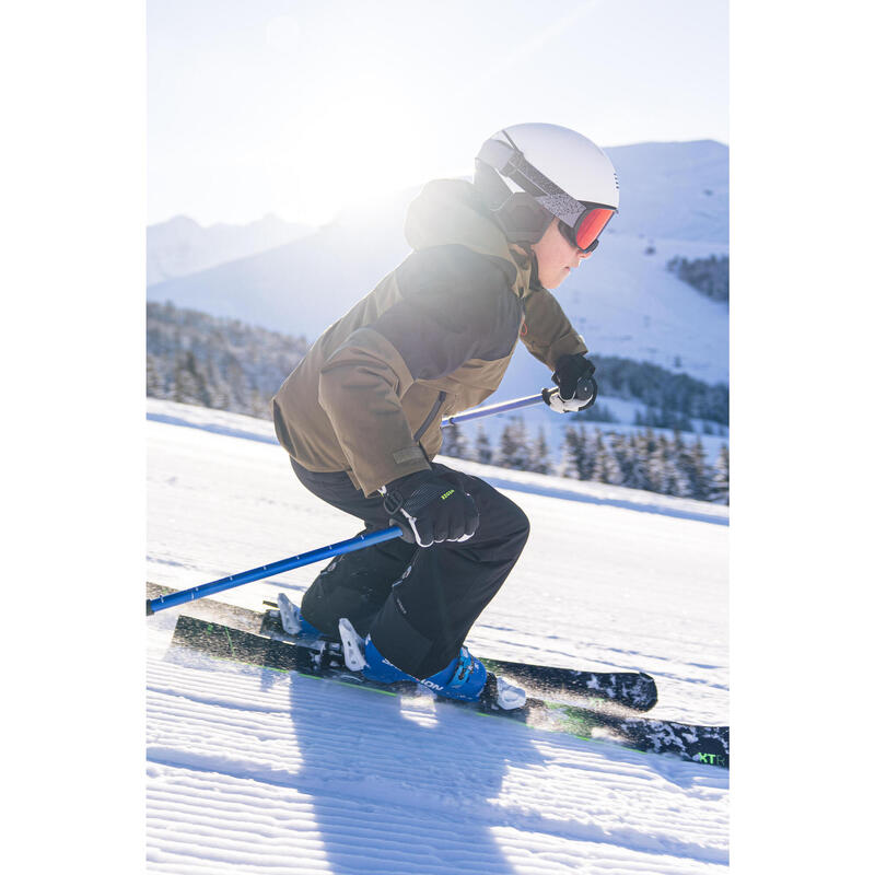 Calças de ski quentes e impermeáveis criança PNF 900 Preto