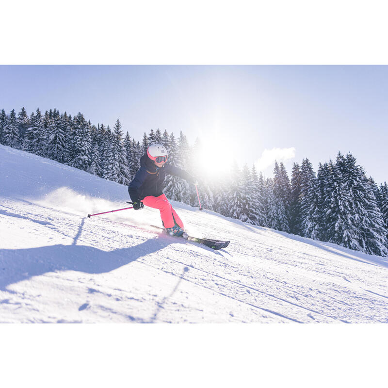 Pantalon călduros și foarte impermeabil schi 900 PNF Roz Fete 8-16 ani