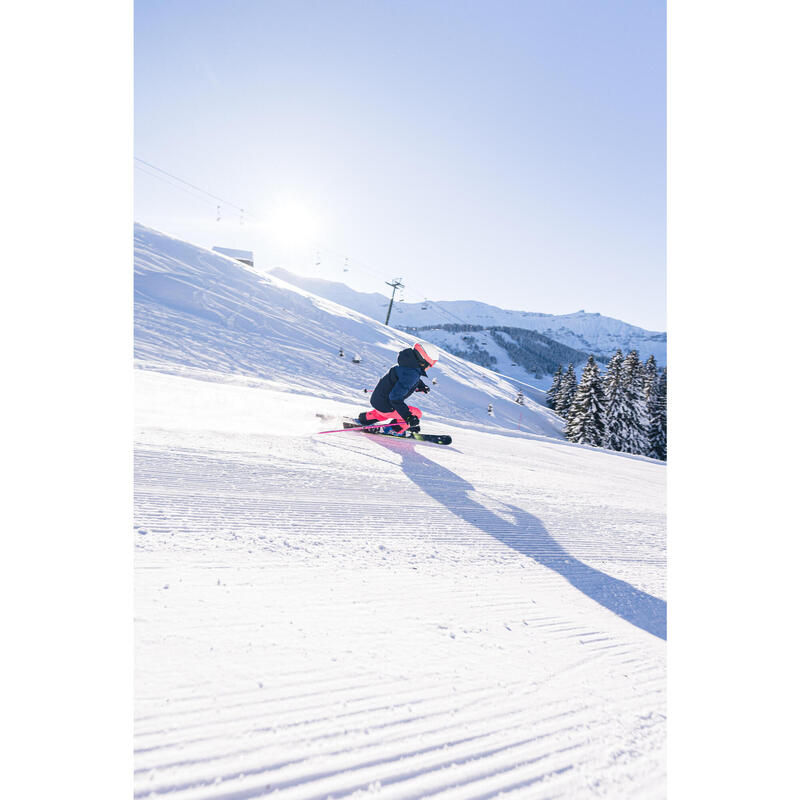 Warme en waterdichte ski-jas voor kinderen 900 blauw