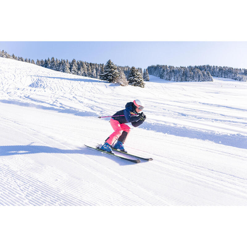 Calças de ski quentes e impermeáveis criança PNF 900 Rosa