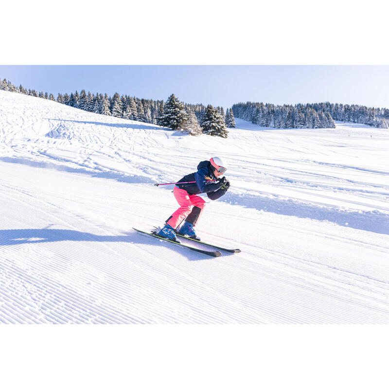 Pantalon Călduros și impermeabil schi pe pârtie PNF 900 Roz Copii