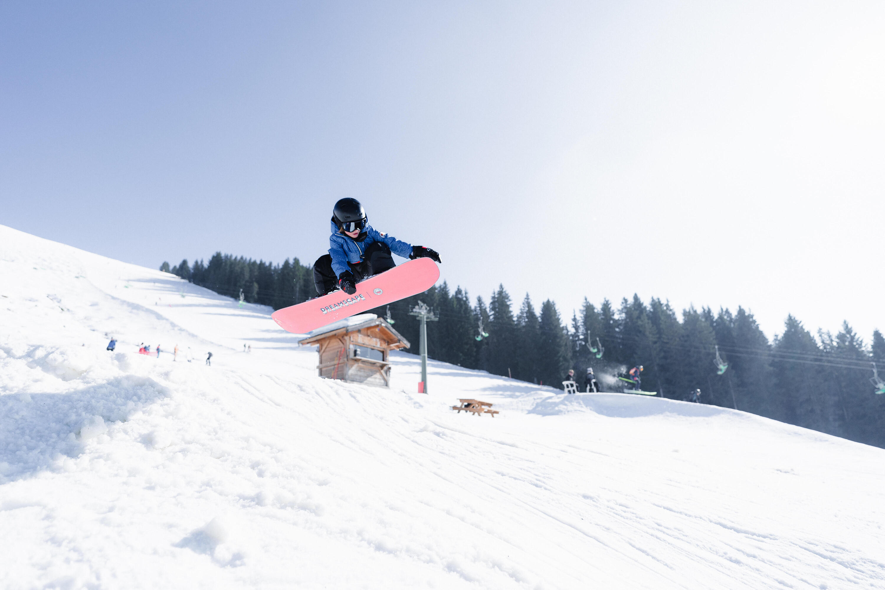 Veste de snowboard ziprotec enfant 6-10 ans, SNB500 bleu 22/22