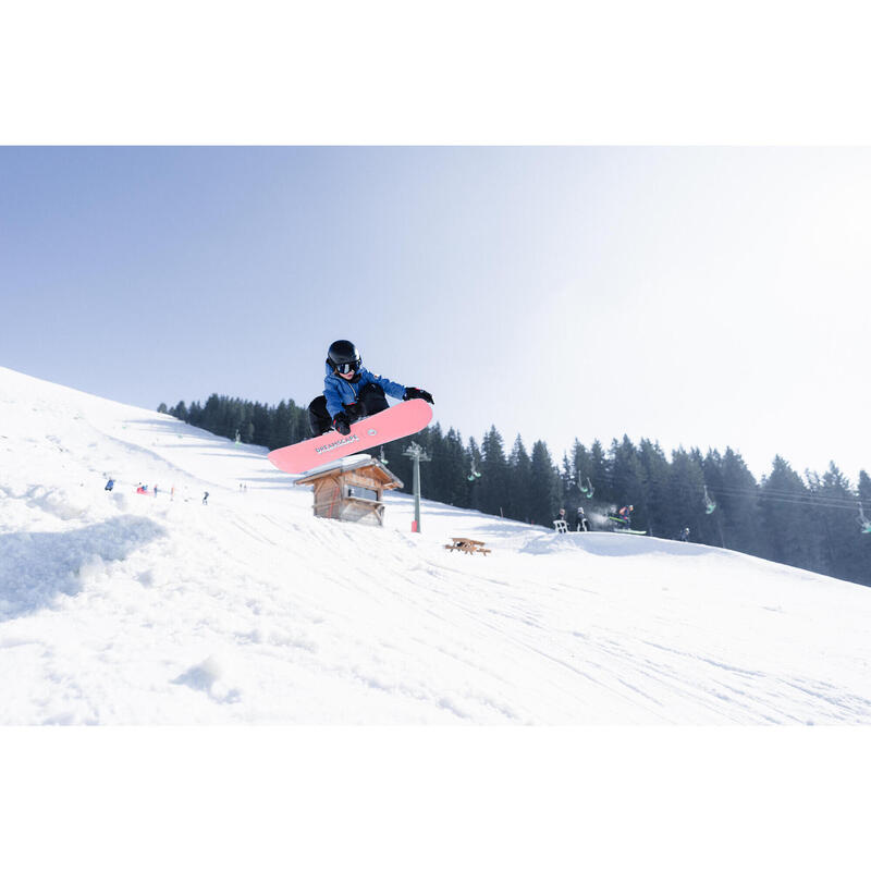 Geacă lungă și foarte rezistentă snowboard SNB 500 KAKI BĂIEȚI