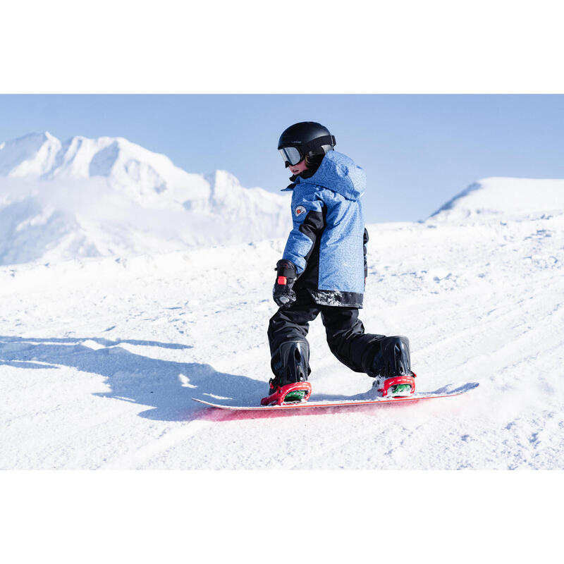 Geacă snowboard ziprotec SNB500 albastru copii 6-10 ani