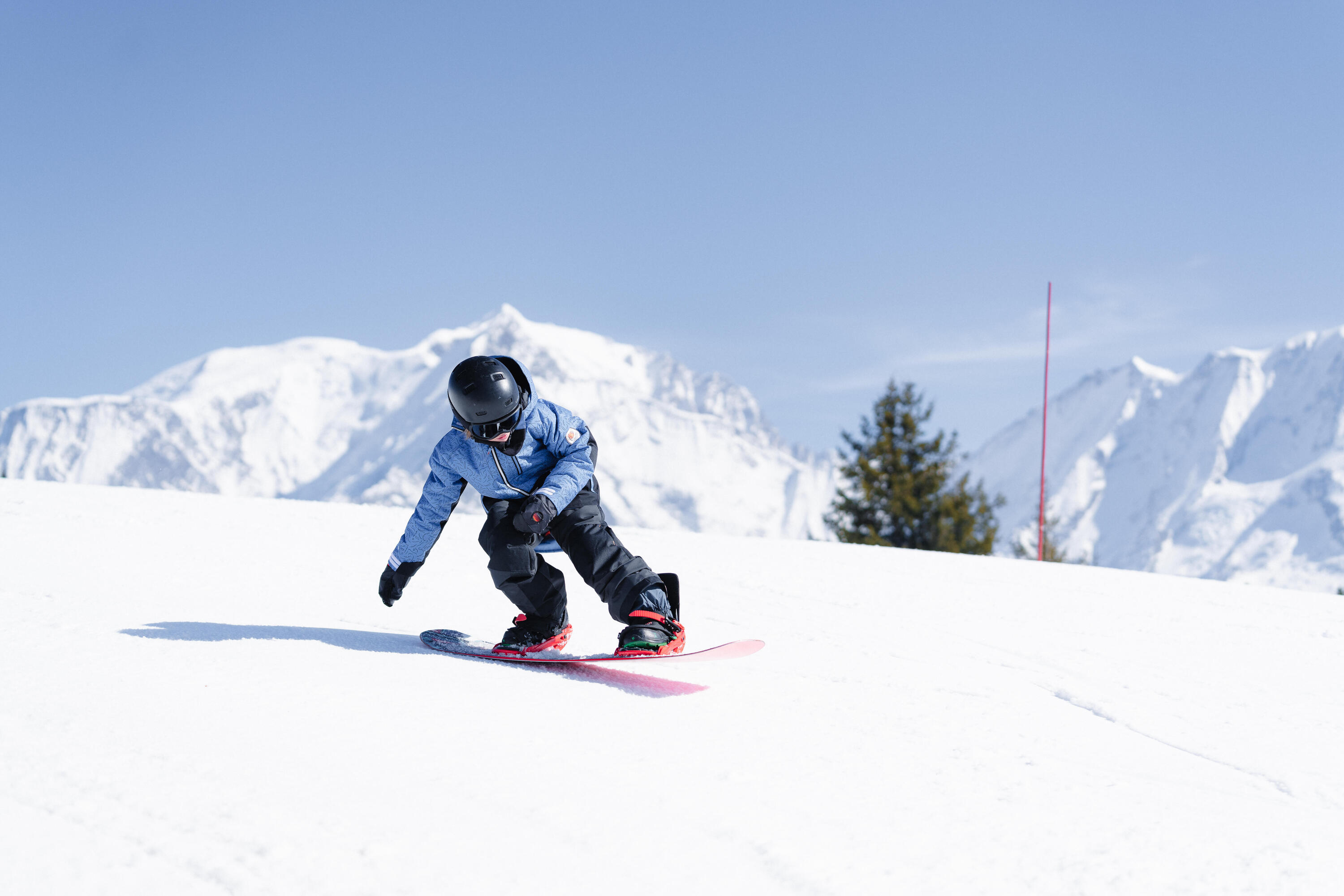 Kids' Snowboard Ziprotec Jacket SNB500, 6-10 Years - Blue 3/16