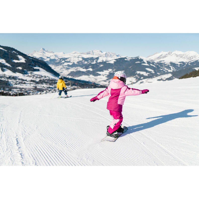 Combo de ski enfant chaud et imperméable 580 - rose