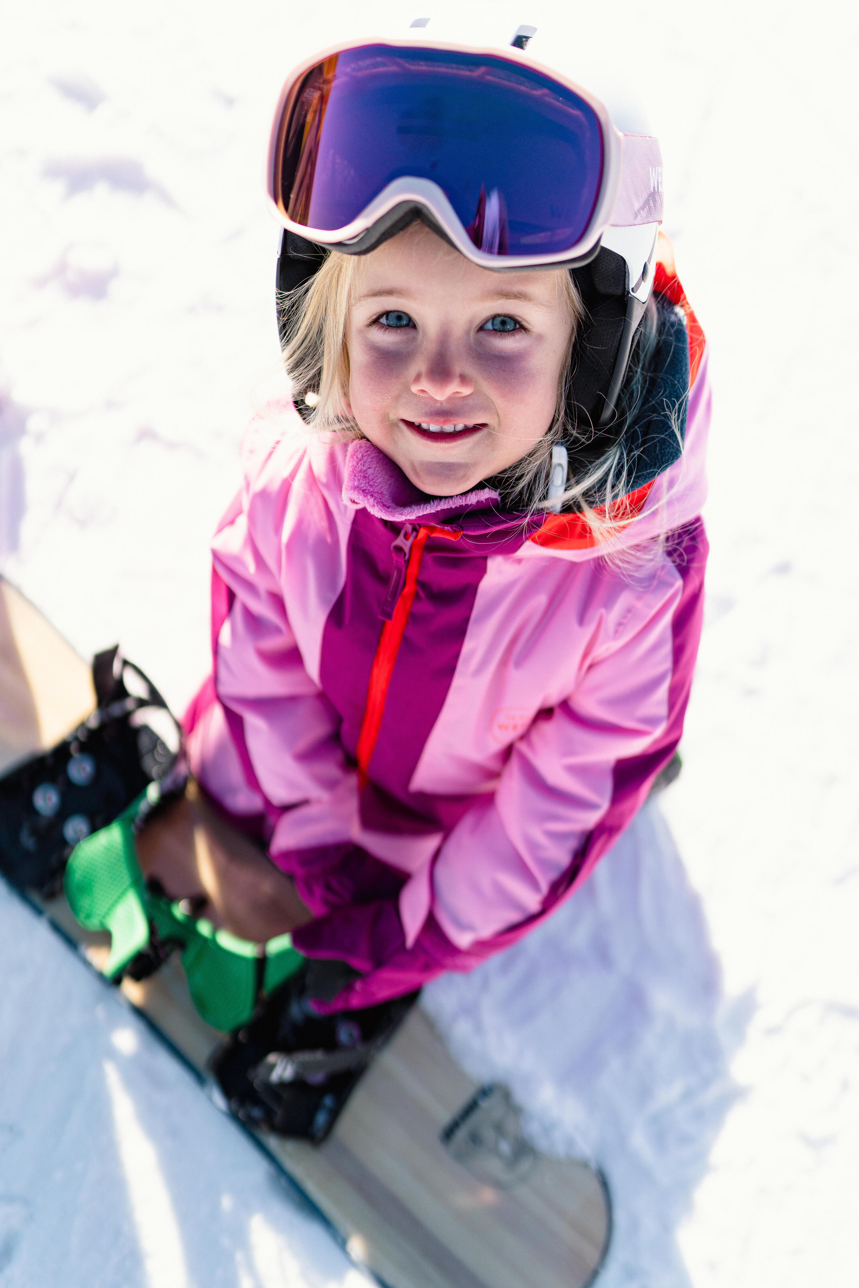 Kids’ Warm and Waterproof Ski Suit 580 - Pink 2/15