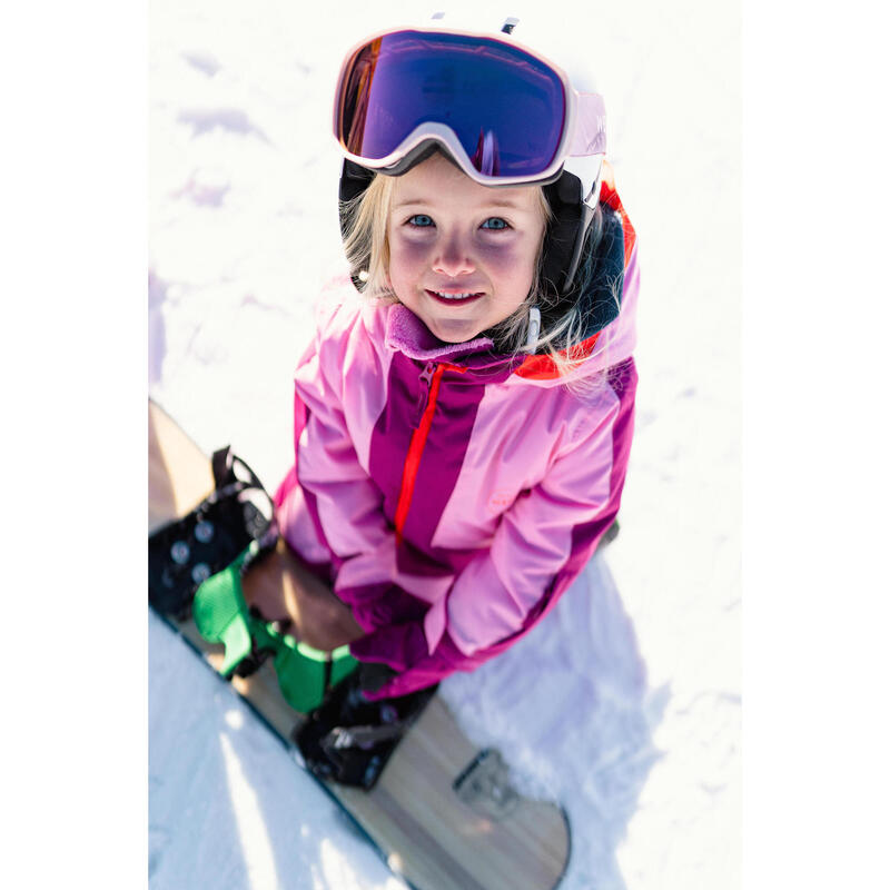 Combo de ski enfant chaud et imperméable 580 - rose