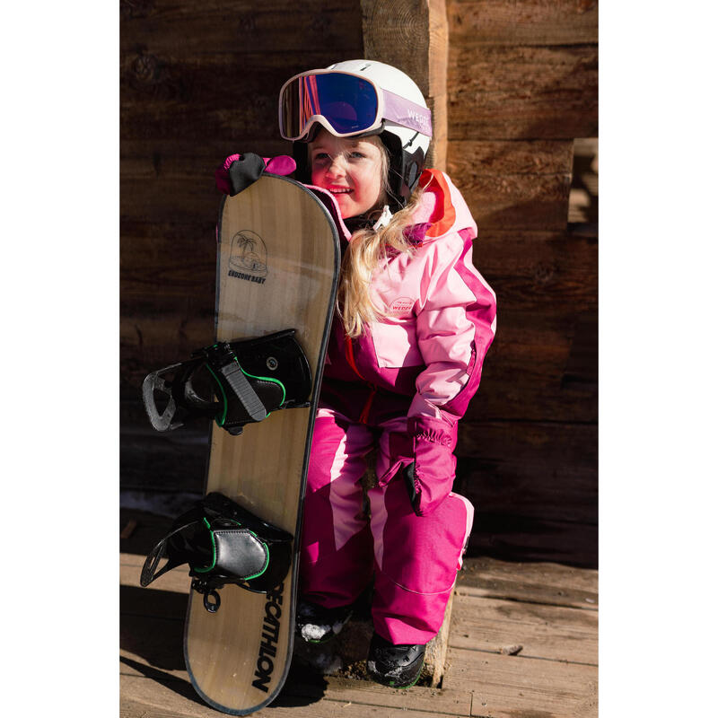 Fato de Ski Criança Quente e Impermeável 580 Rosa