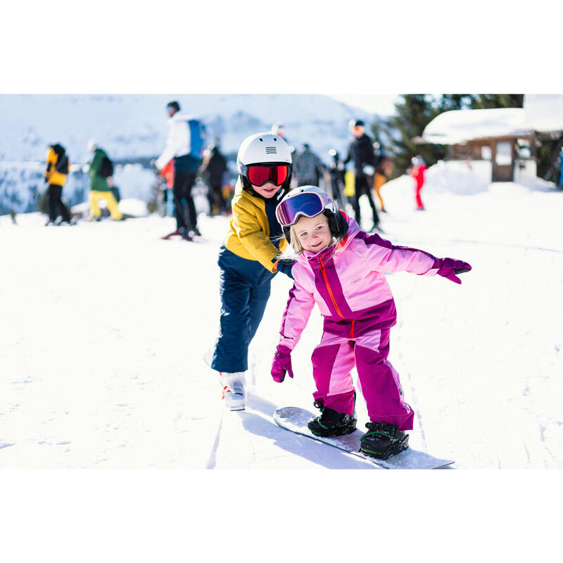 Combo de ski enfant chaud et imperméable 580 - rose