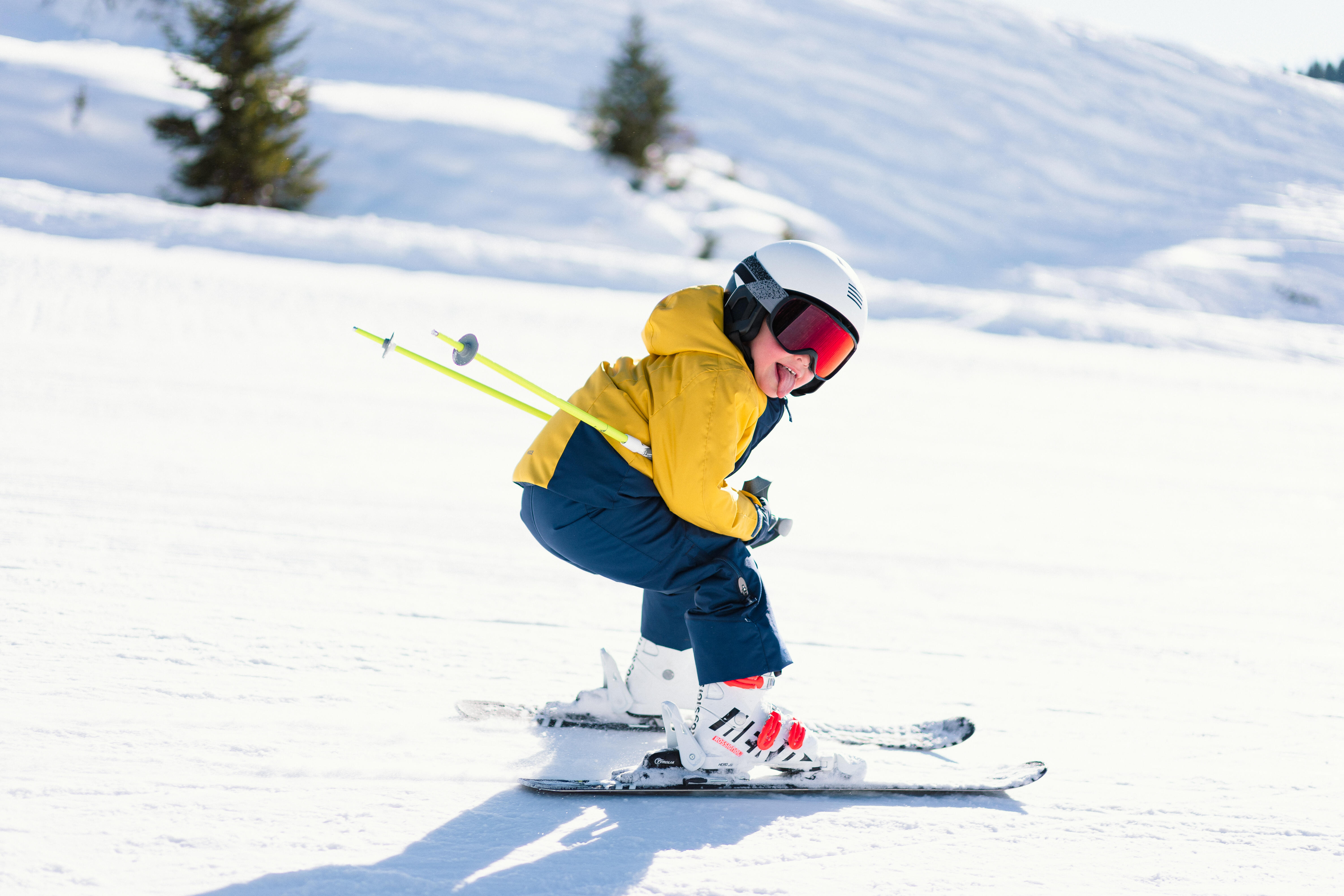 Kids' Downhill Skis - Boost 500 Black/White - WEDZE