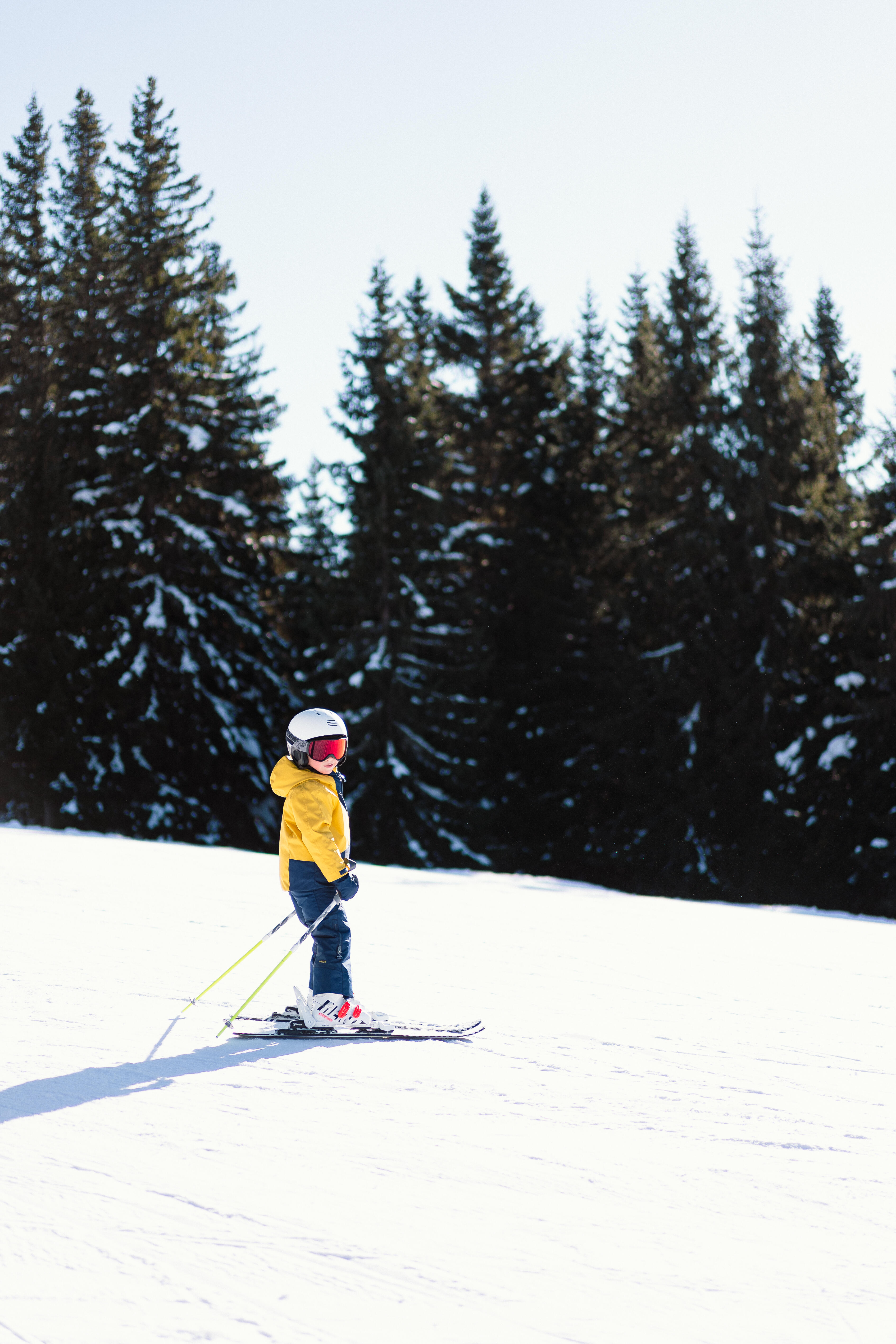 Kids' Downhill Skis - Boost 500 Black/White - WEDZE