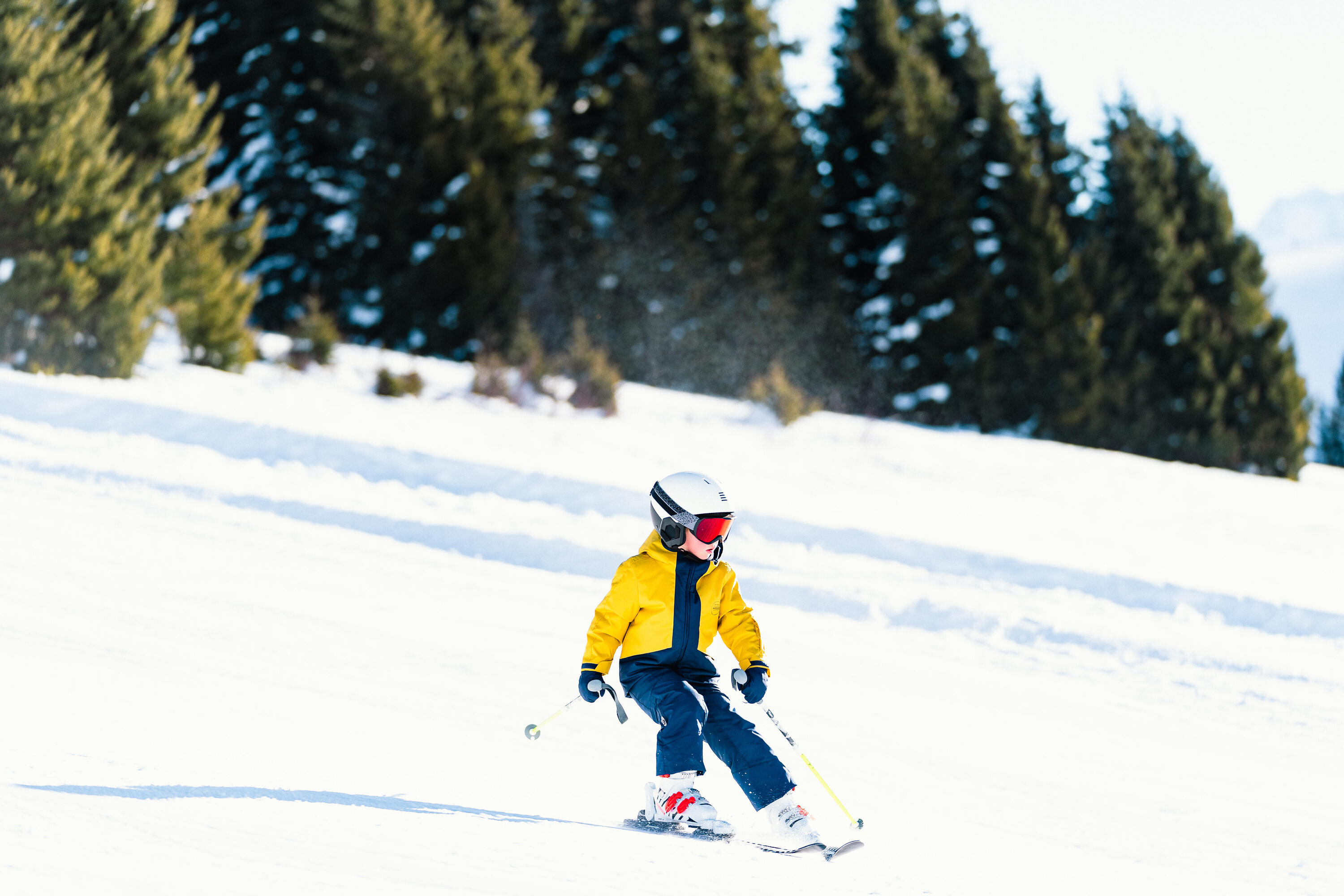 Ski mit Bindung Piste Kinder - Boost 500 Player schwarz/weiss  14/16