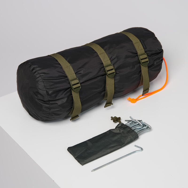 Mosquitera Tipi Bushcraft Solognac Vivac Negro