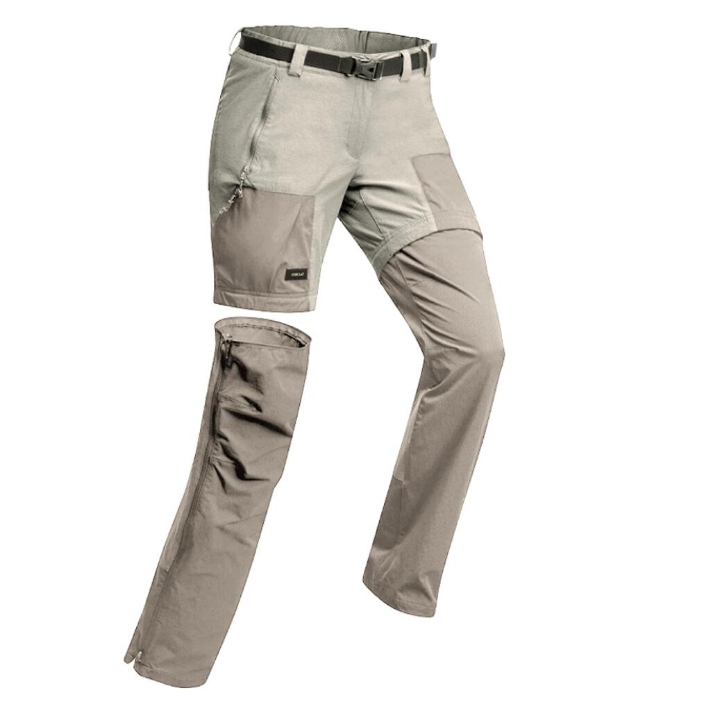 Women's Mountain Trekking 2-in-1 Zip-Off Trousers MT500