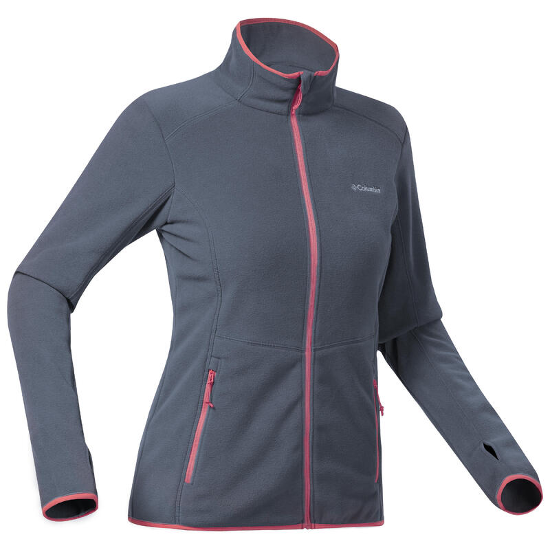 Casaco polar de Caminhada Columbia Mulher Rosa COLUMBIA - Decathlon