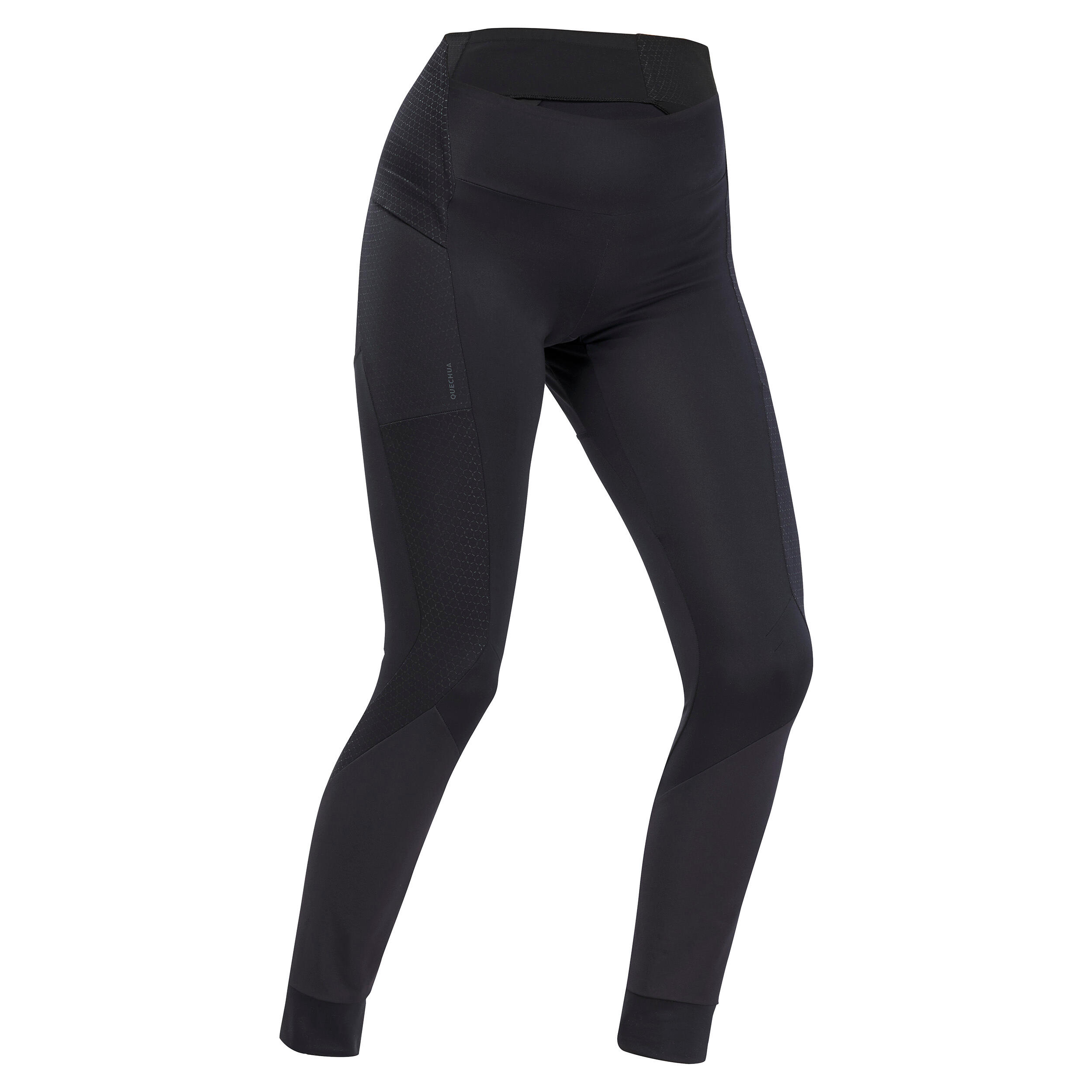Women’s Hiking Leggings MH 500 Black, Black Quechua Decathlon