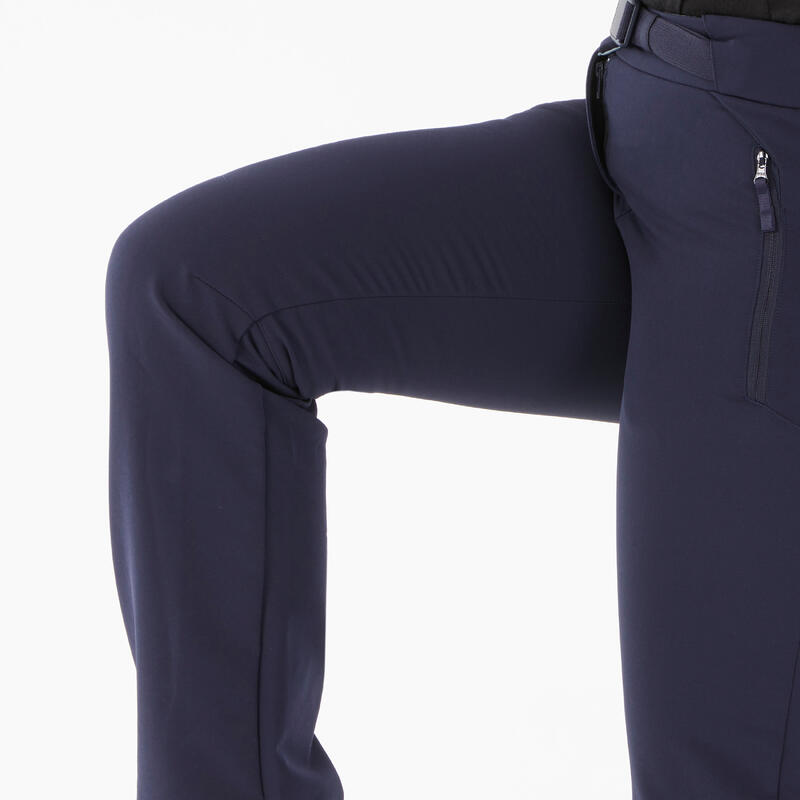 Pantaloni trekking donna SH500 X-WARM STRETCH blu