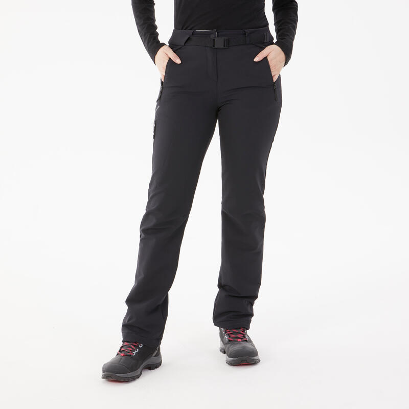 Kadın Sıcak Tutan Outdoor Pantolon - Siyah - SH500