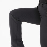 Pantalone za planinarenje po snegu SH500 ženske vodoodbojne tople - crne