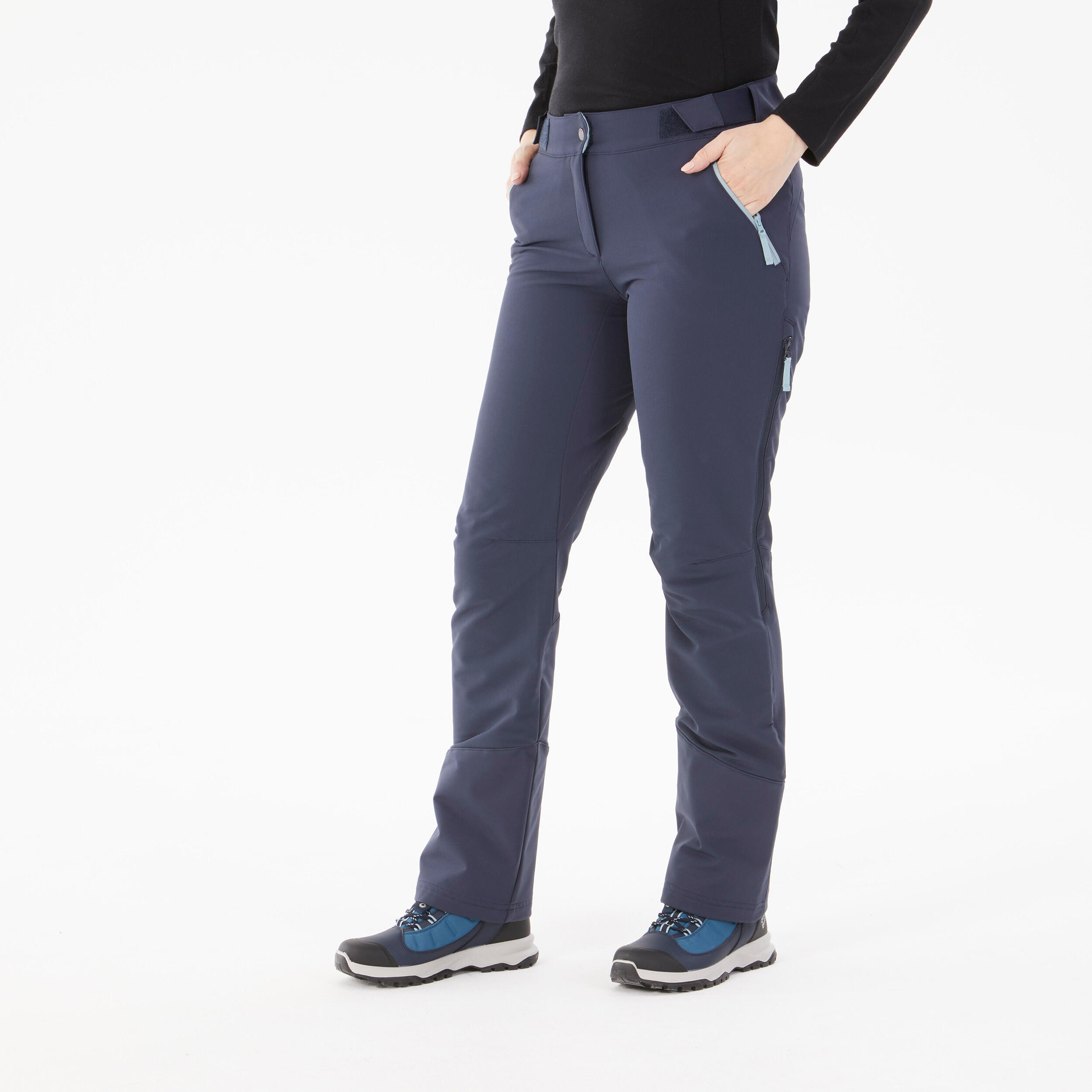 QUECHUA Wanderhose Damen warm wasserabweisend belüftet Winterwandern - SH500 Mountain