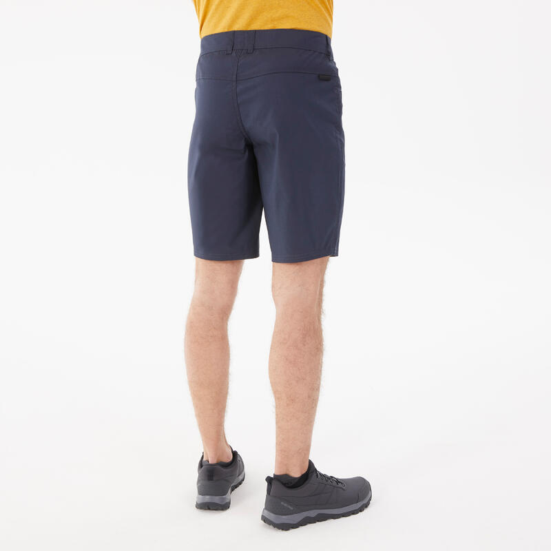 Pantalon scurt Drumeţie în natură NH100 Albastru Bărbaţi