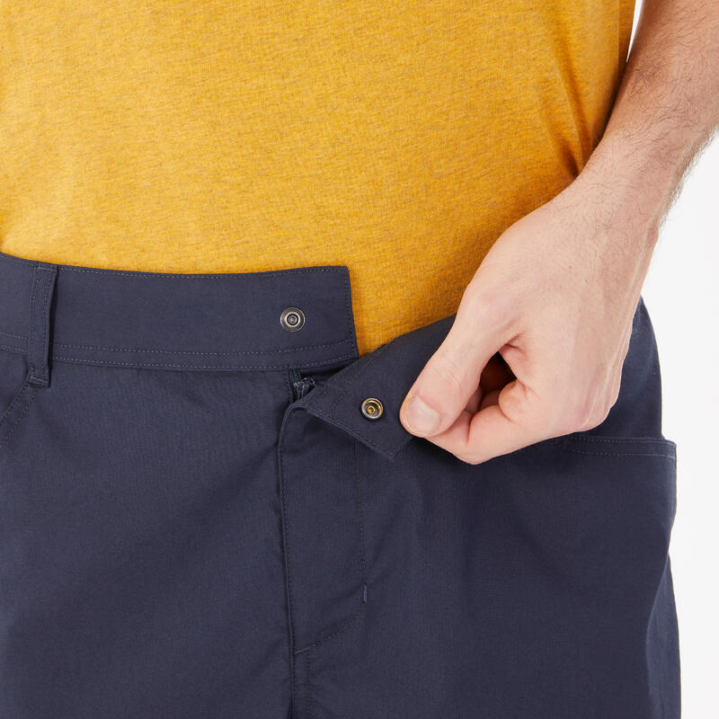 Pantalon scurt Drumeţie în natură NH100 Albastru Bărbaţi