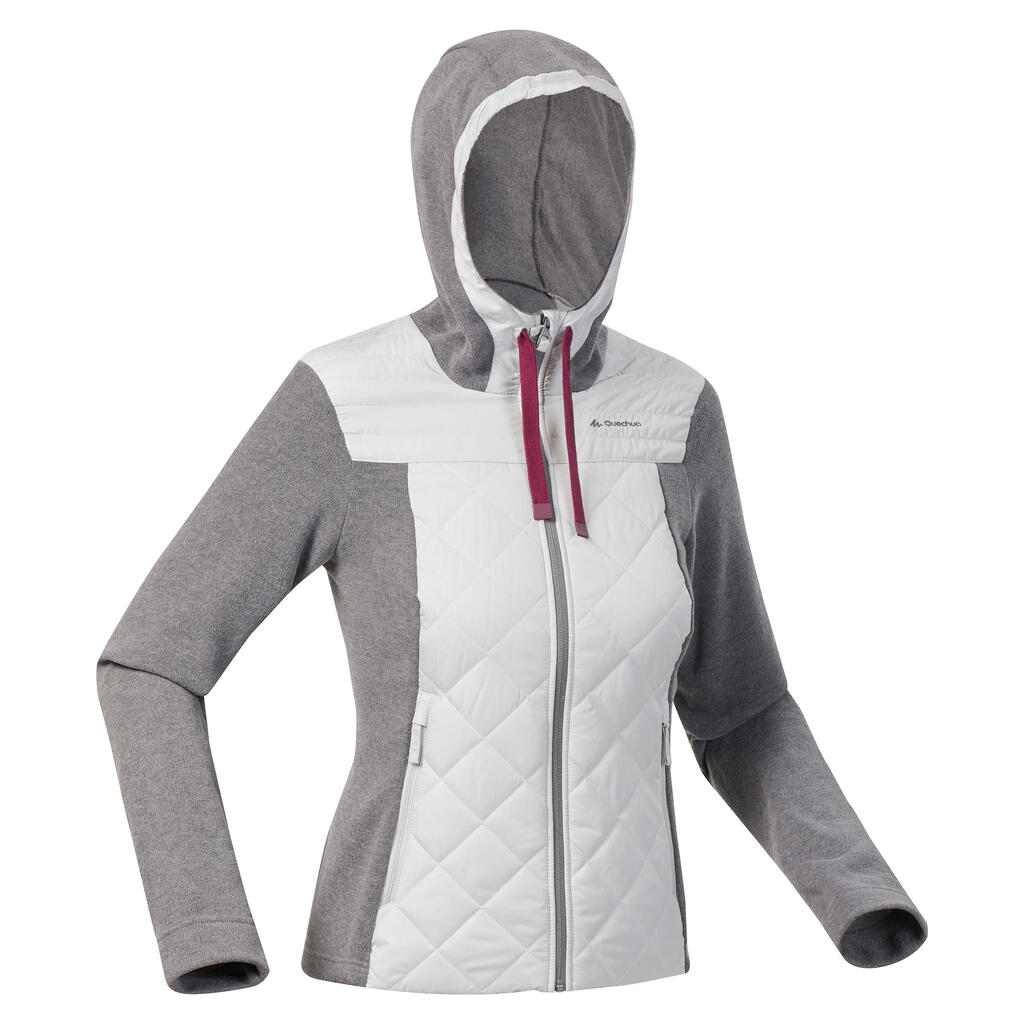 Women’s Hiking Hooded Sweatshirt - NH100 Hybrid