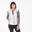 Sweatjacke Damen Hybridjacke mit Kapuze Wandern - NH100 