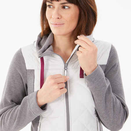 Women’s Hiking Hooded Sweatshirt - NH100 Hybrid