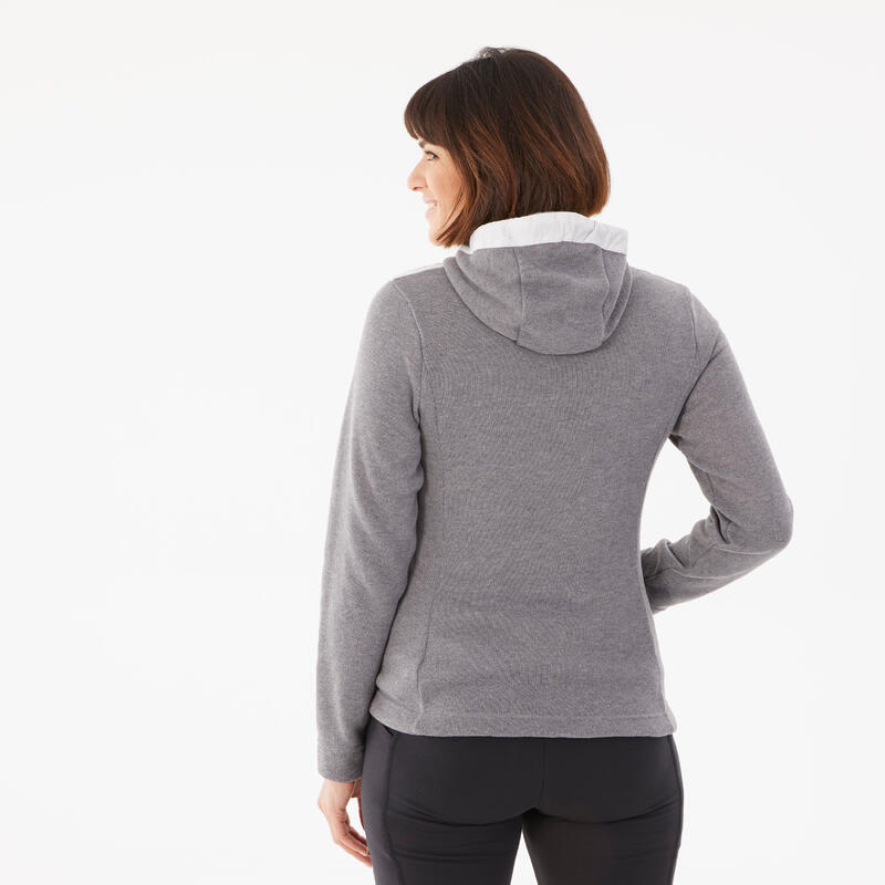 Sweat à capuche de randonnée - NH100 Hybrid - Femme