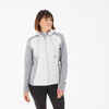 Sweatjacke Damen Hybridjacke mit Kapuze Naturwandern - NH500 