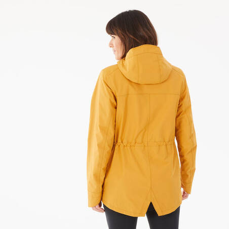 Jaket Hiking Wanita Waterproof NH550 - Kuning