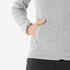Women Sweater Full-Zip Fleece for Hiking MH100 Grey