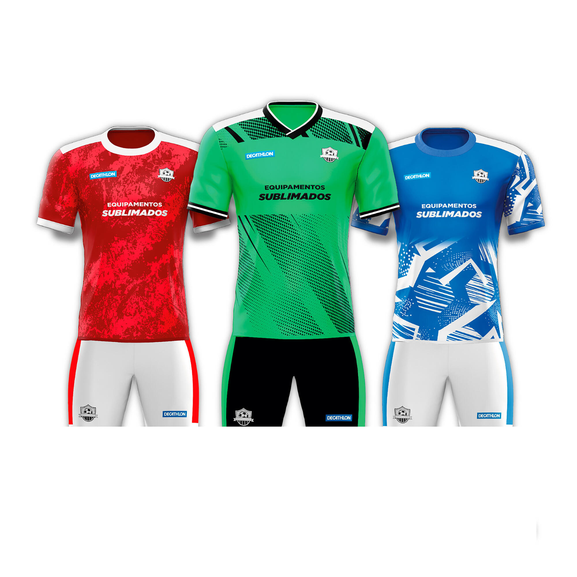CONJUNTO DE FUTEBOL ADULTO E CRIANÇA SUBLIMADO MODELO CUP (CAMISOLA + CALÇÃO) 2/2