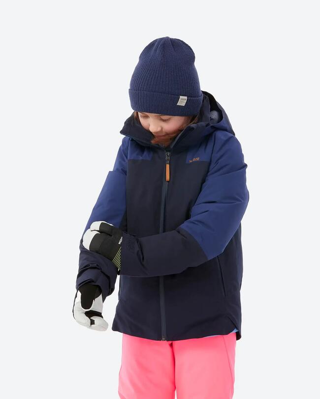 Kids’ warm and waterproof ski jacket 900 - blue