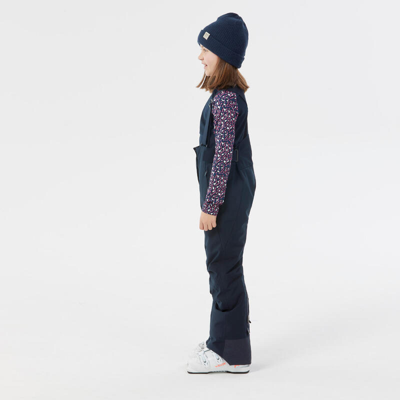 Pantalón con tirantes de esquí y nieve impermeable Niños Wedze Ski-P 900 PNF