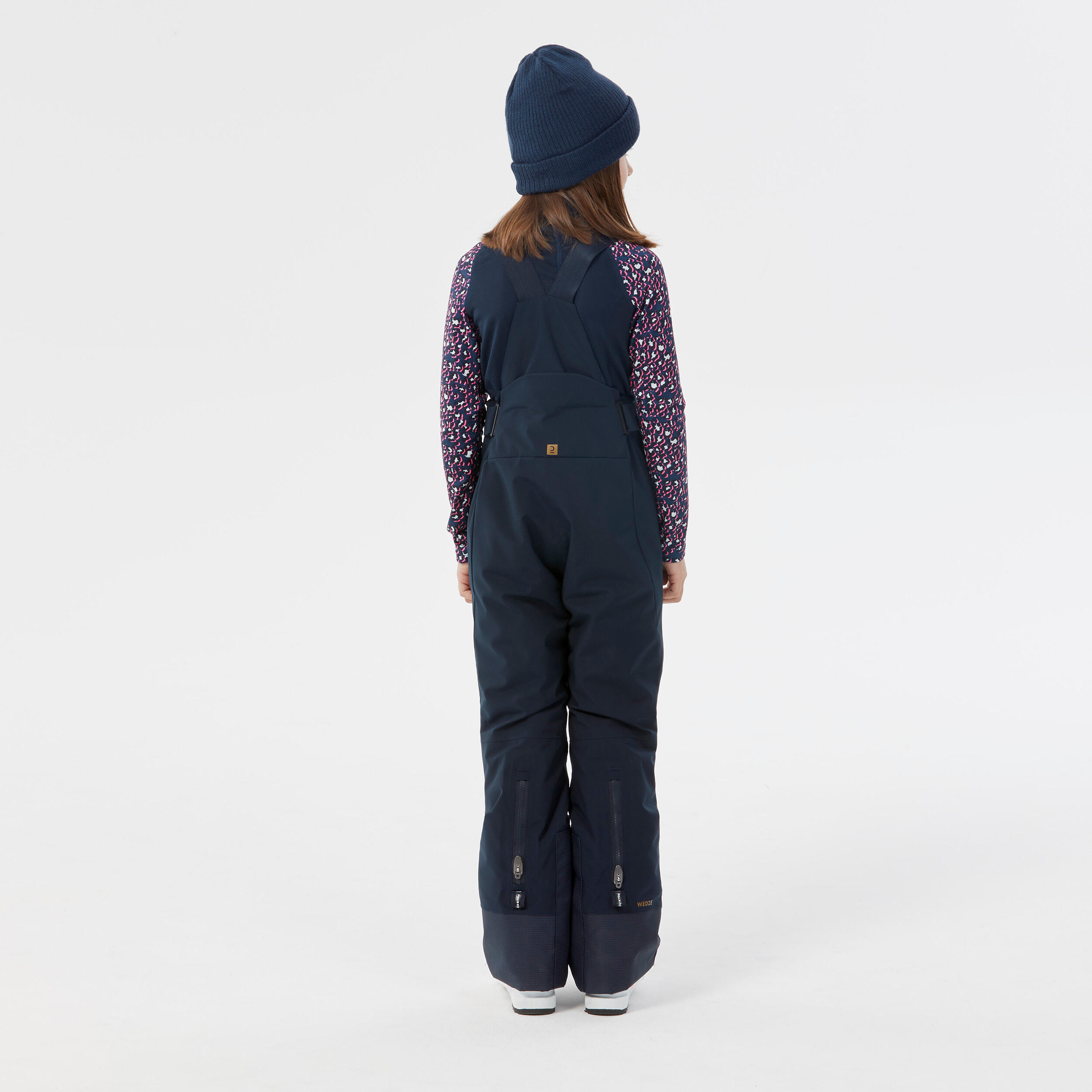 Kids' Ski Pants with Removable Straps - PNF 900 Blue - Asphalt