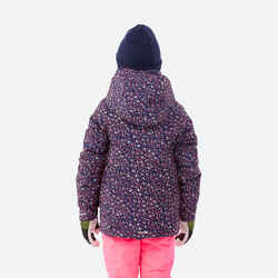 Kids’ Warm and Waterproof Ski Jacket 500 - Leopard Print