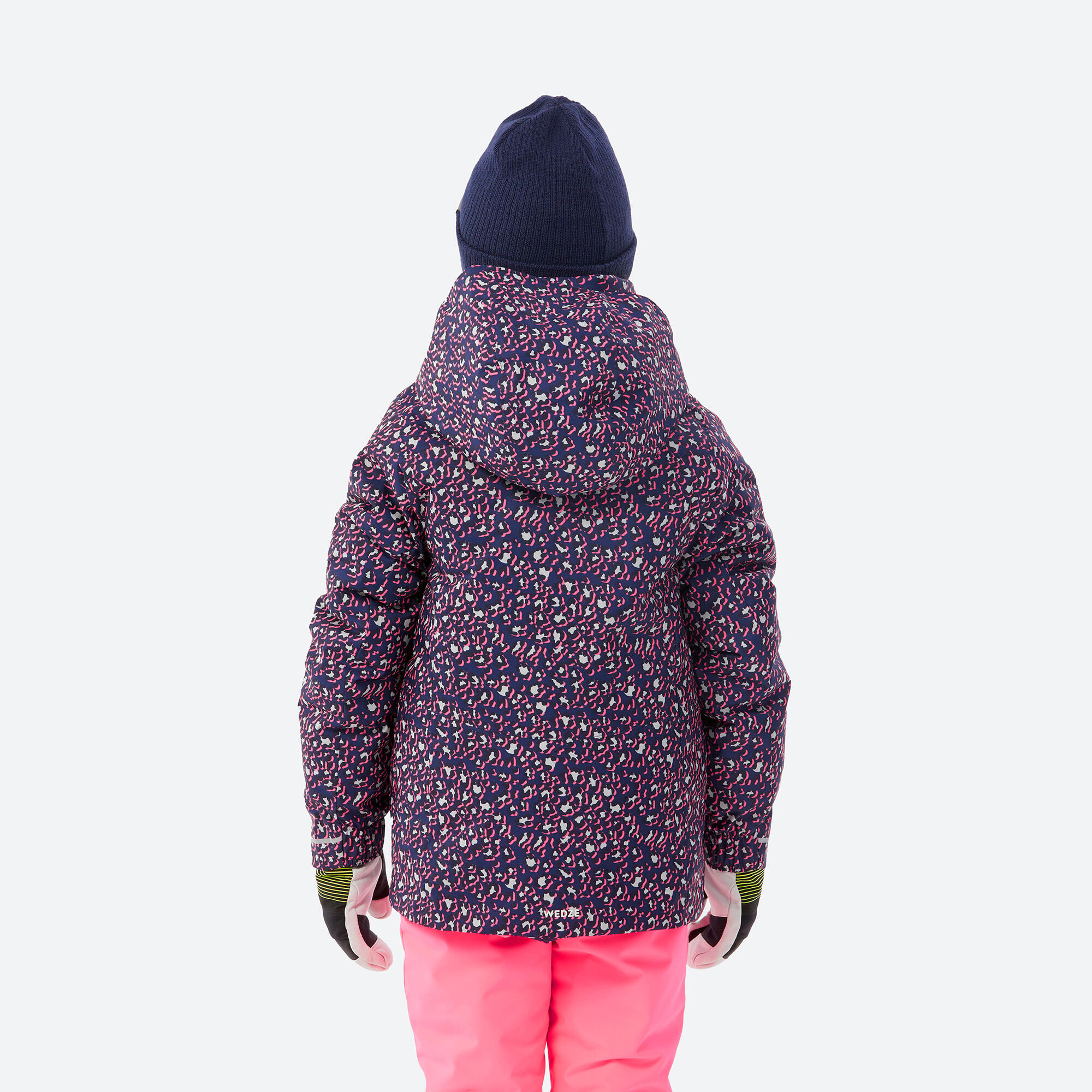 Kids’ Warm and Waterproof Ski Jacket 500 - Leopard Print 4/10