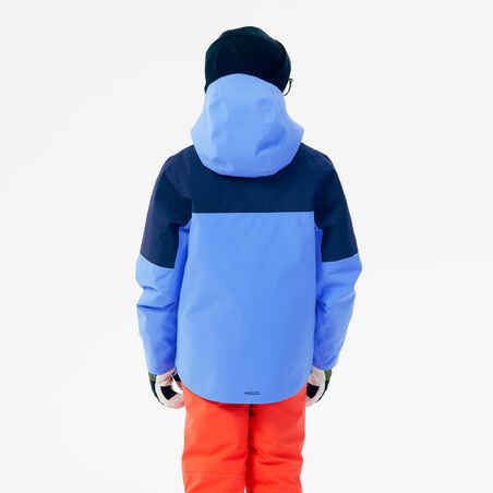 Kids’ warm and waterproof ski jacket 900 - blue