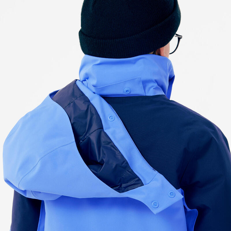 Veste de ski chaude et imperméable garçon 8-14 ans, 900 bleu