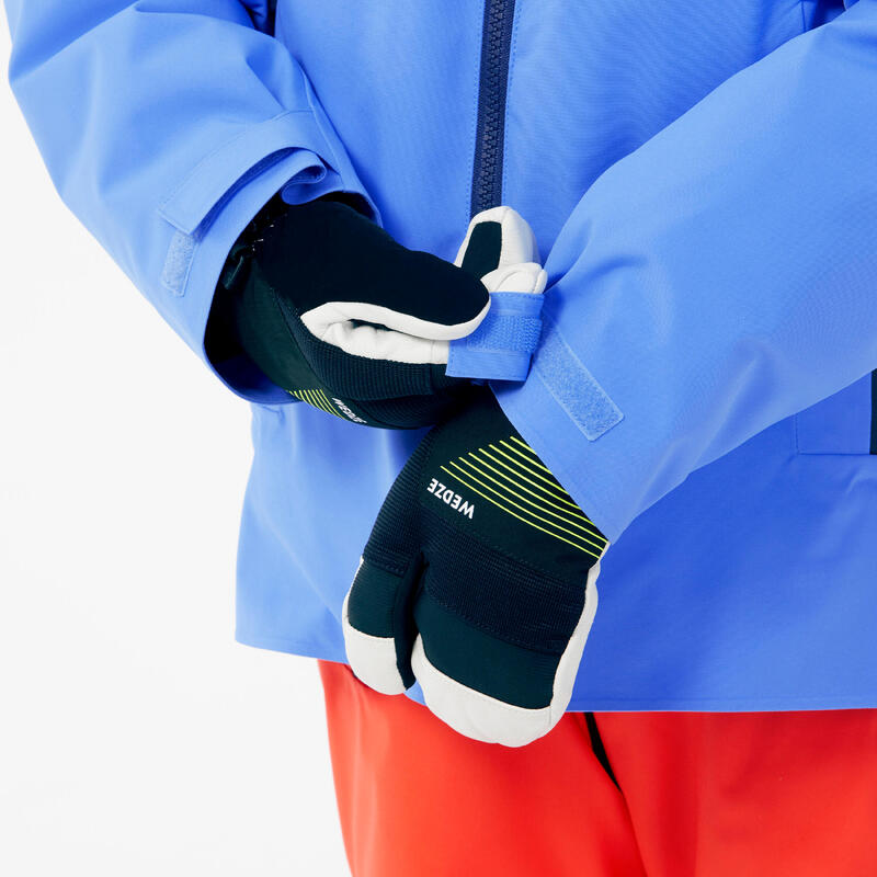 Veste de ski chaude et imperméable garçon 8-14 ans, 900 bleu