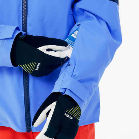 Παιδικό ζεστό και αδιάβροχο μπουφάν για σκι 900 - μπλε