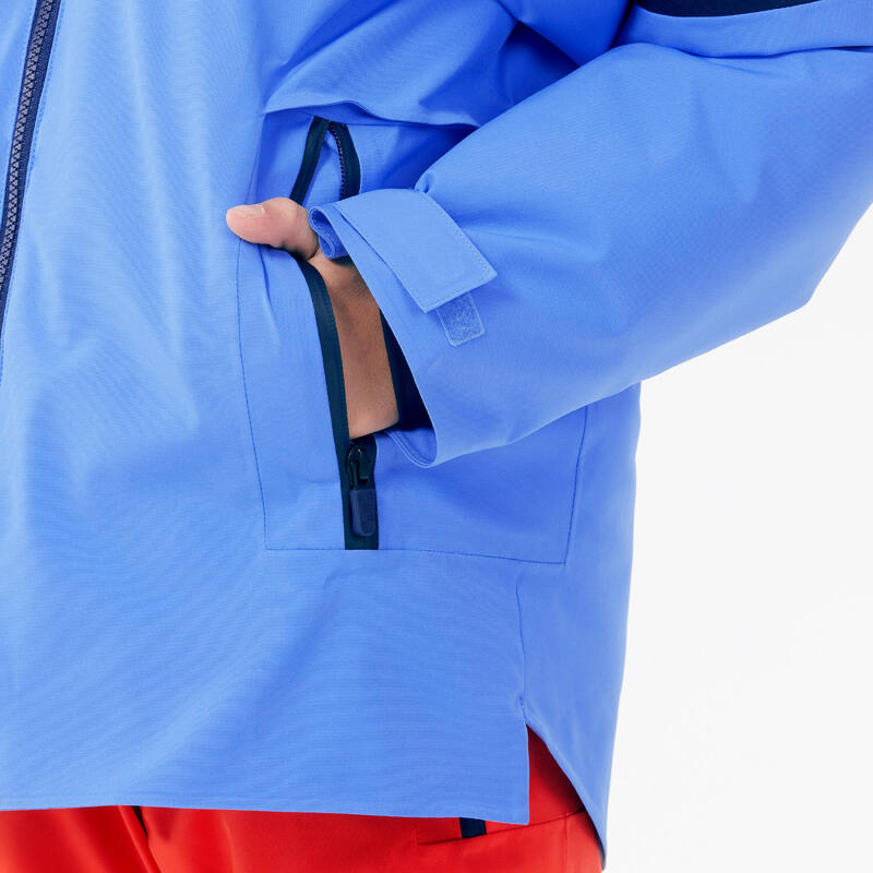 Veste de ski chaude et imperméable garçon 8-14 ans, 900 bleu