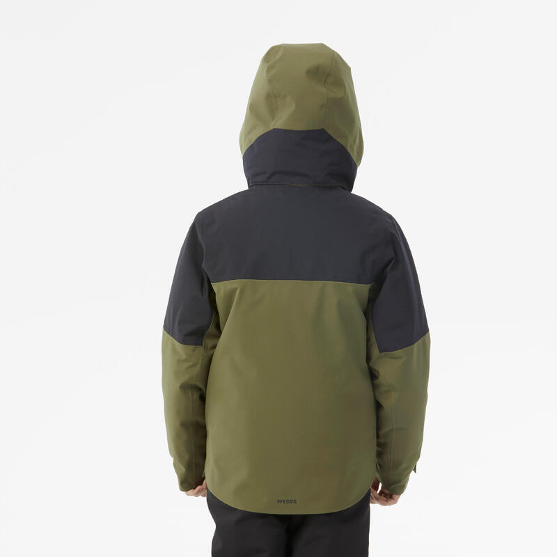 Veste de ski enfant chaude et imperméable 900 - Kaki